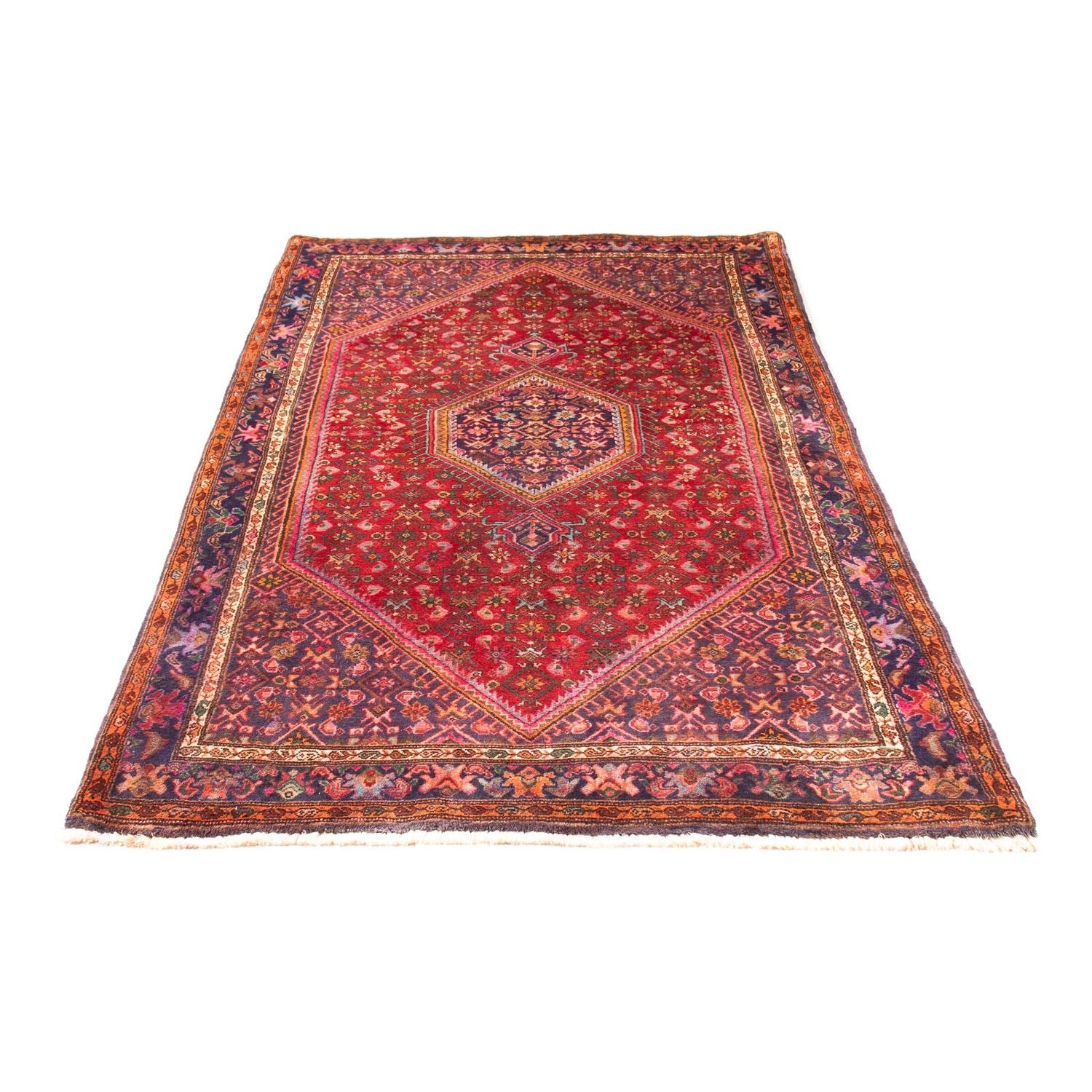 Løber Persisk tæppe - Bijar - Royal - 222 x 128 cm - lysrød