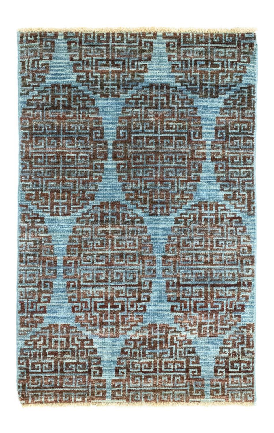 Designer tæppe - 96 x 60 cm - blå