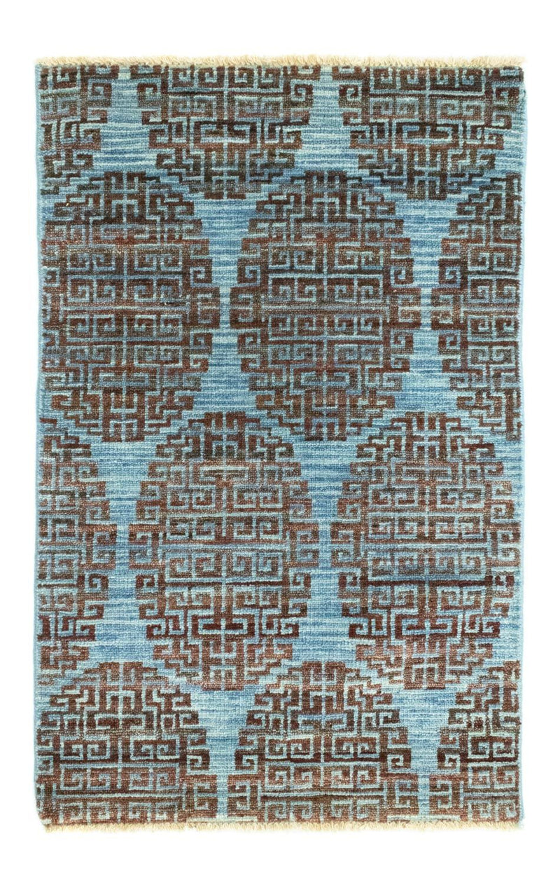 Designer tæppe - 96 x 60 cm - blå