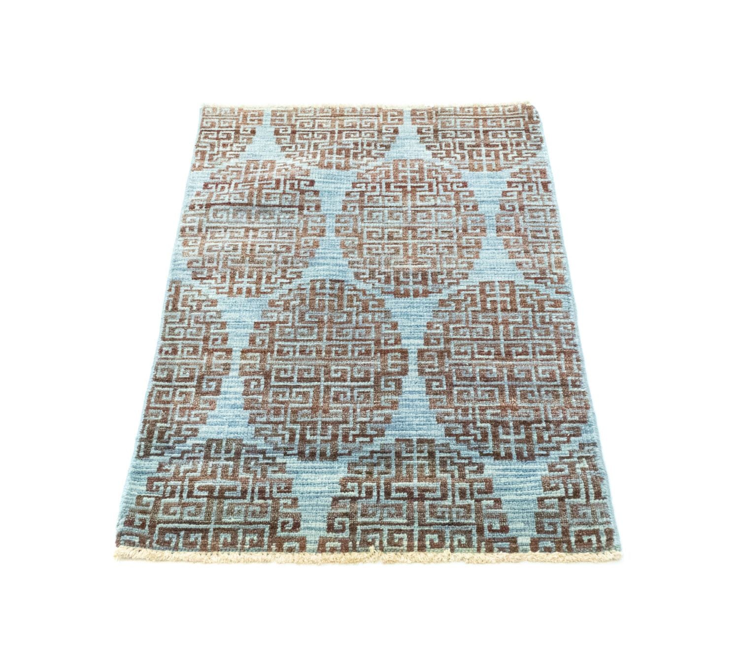 Designer tæppe - 96 x 60 cm - blå