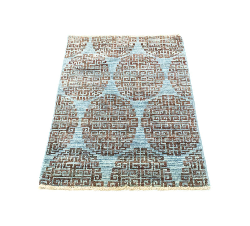 Designer tæppe - 96 x 60 cm - blå
