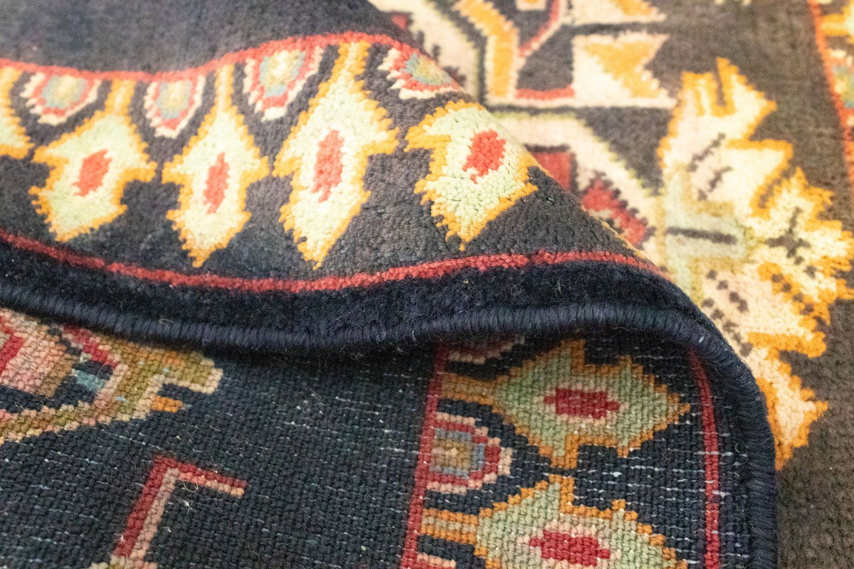 Turkaman-tæppe - 87 x 67 cm - mørkeblå