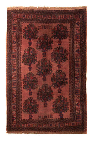 Afghansk tæppe - 303 x 200 cm - flerfarvet