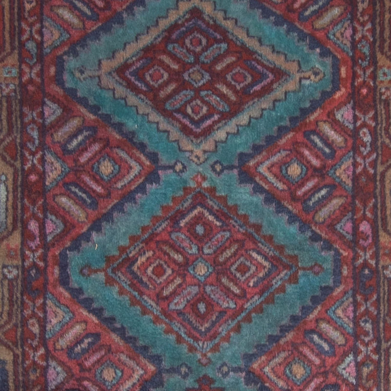 Løber Persisk tæppe - Nomadisk - 281 x 89 cm - blå