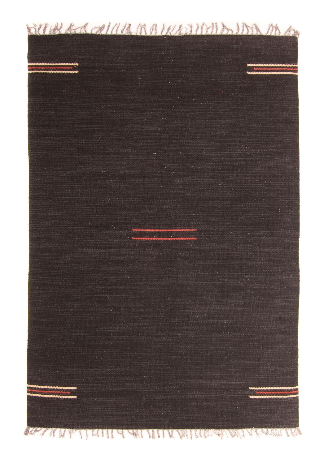 Kelim-tæppe - Trendy - 195 x 132 cm - mørkebrun