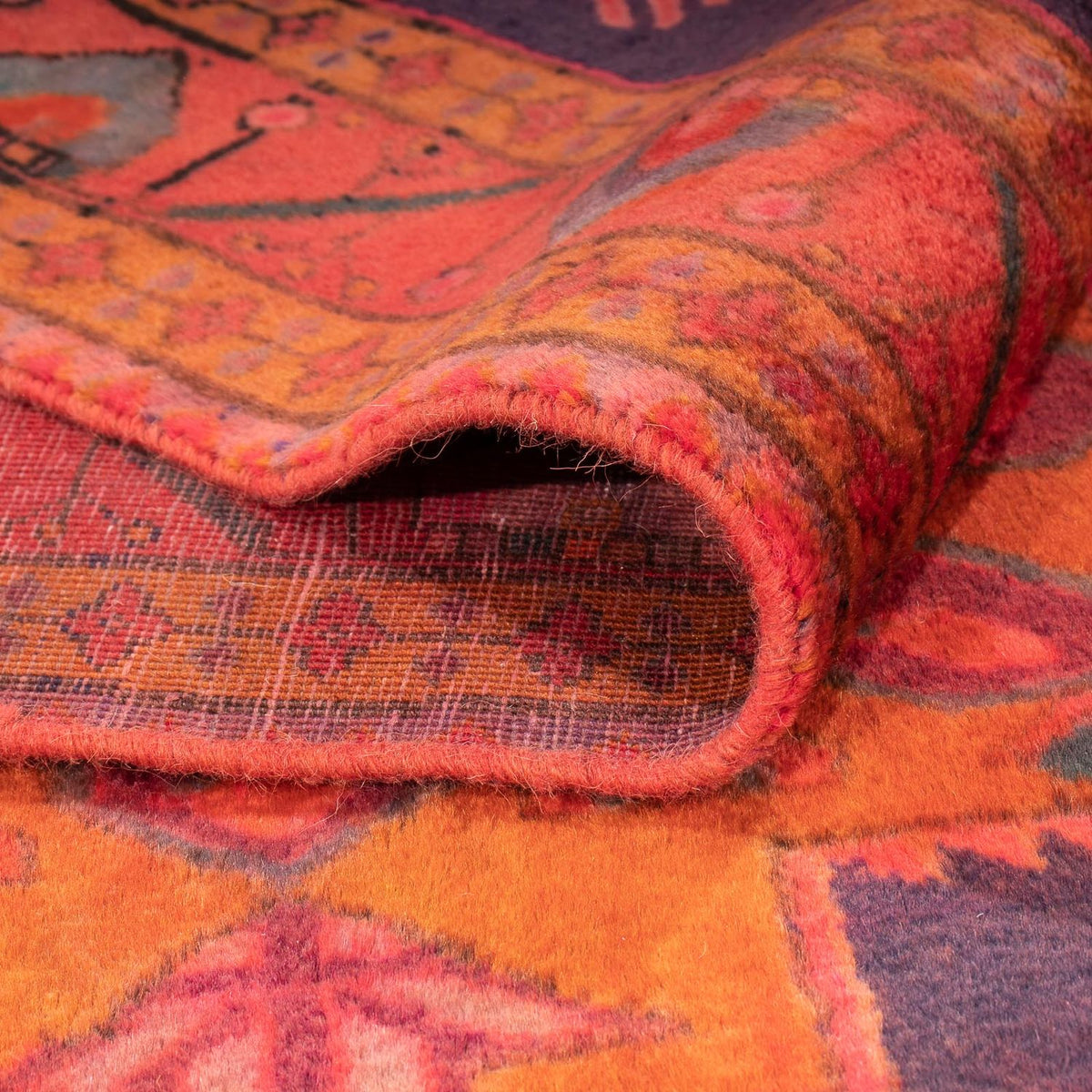 Løber Persisk tæppe - Nomadisk - 320 x 140 cm - rust