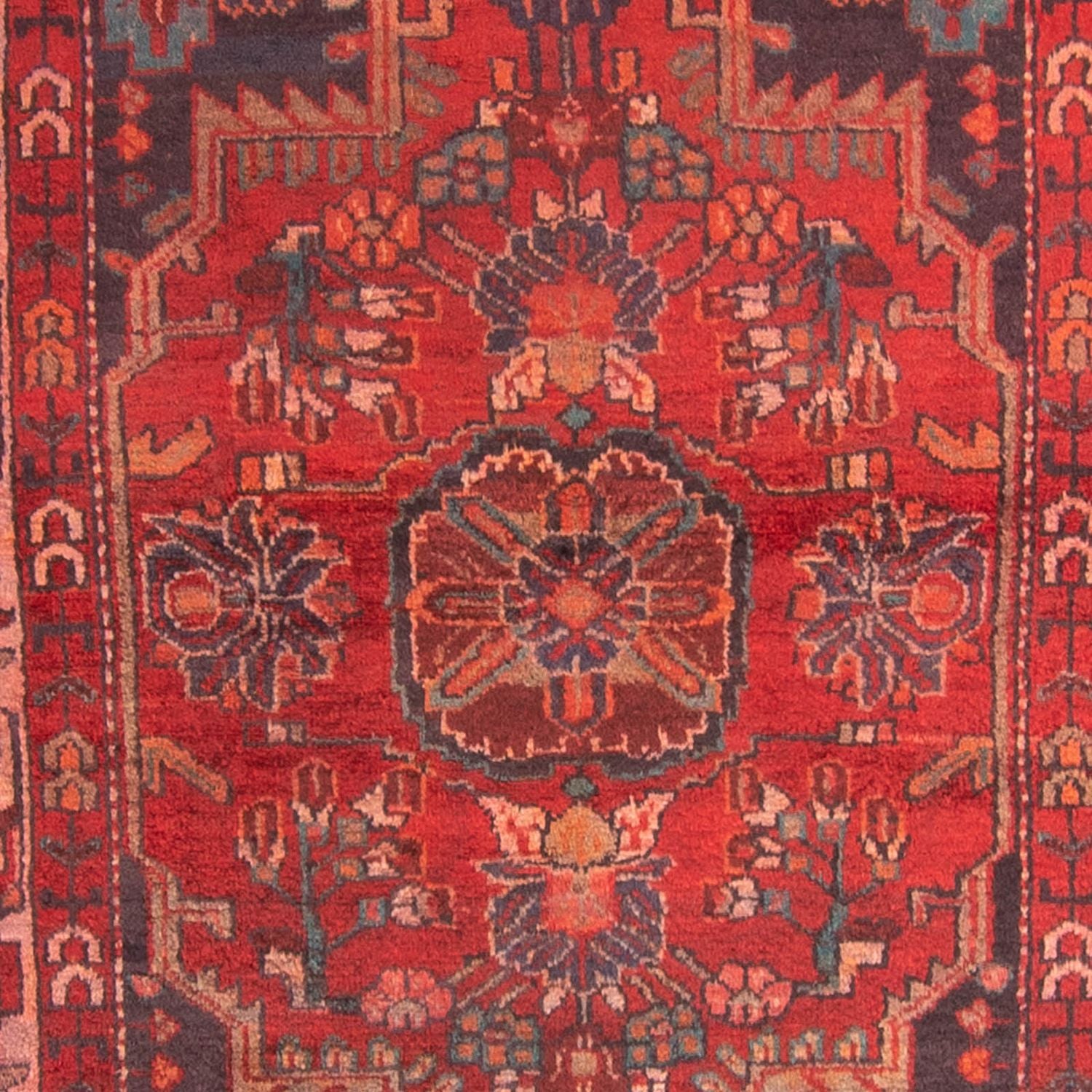 Persisk tæppe - Nomadisk - 174 x 112 cm - mørkerød