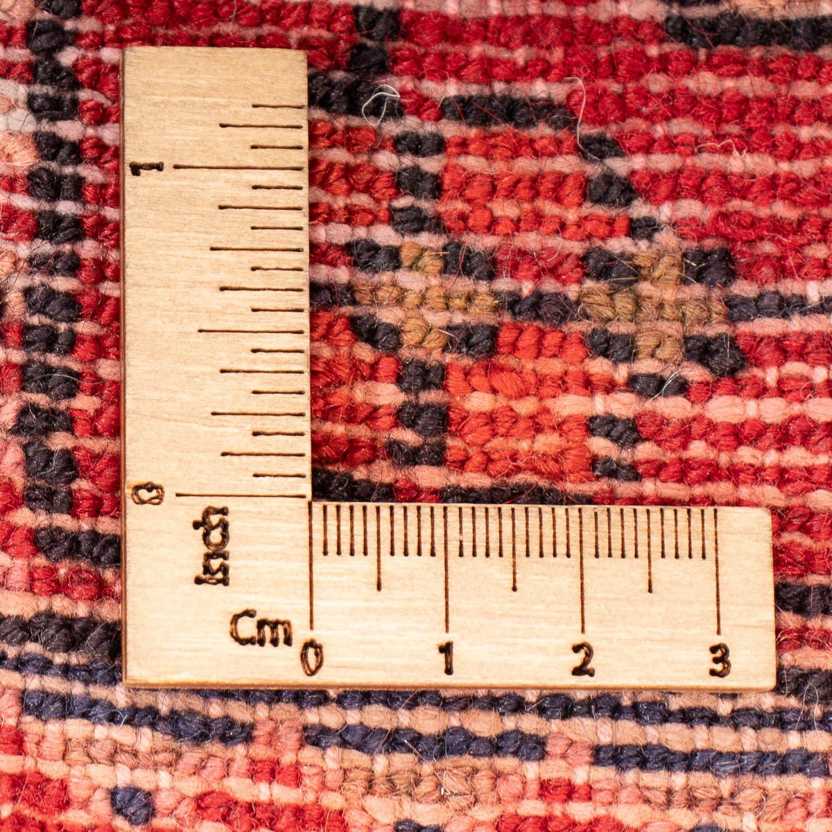 Persisk tæppe - Nomadisk - 174 x 112 cm - mørkerød