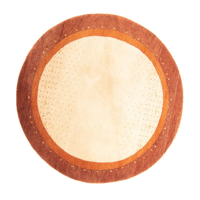 Gabbeh-tæppe - Indus rundt  - 200 x 200 cm - beige