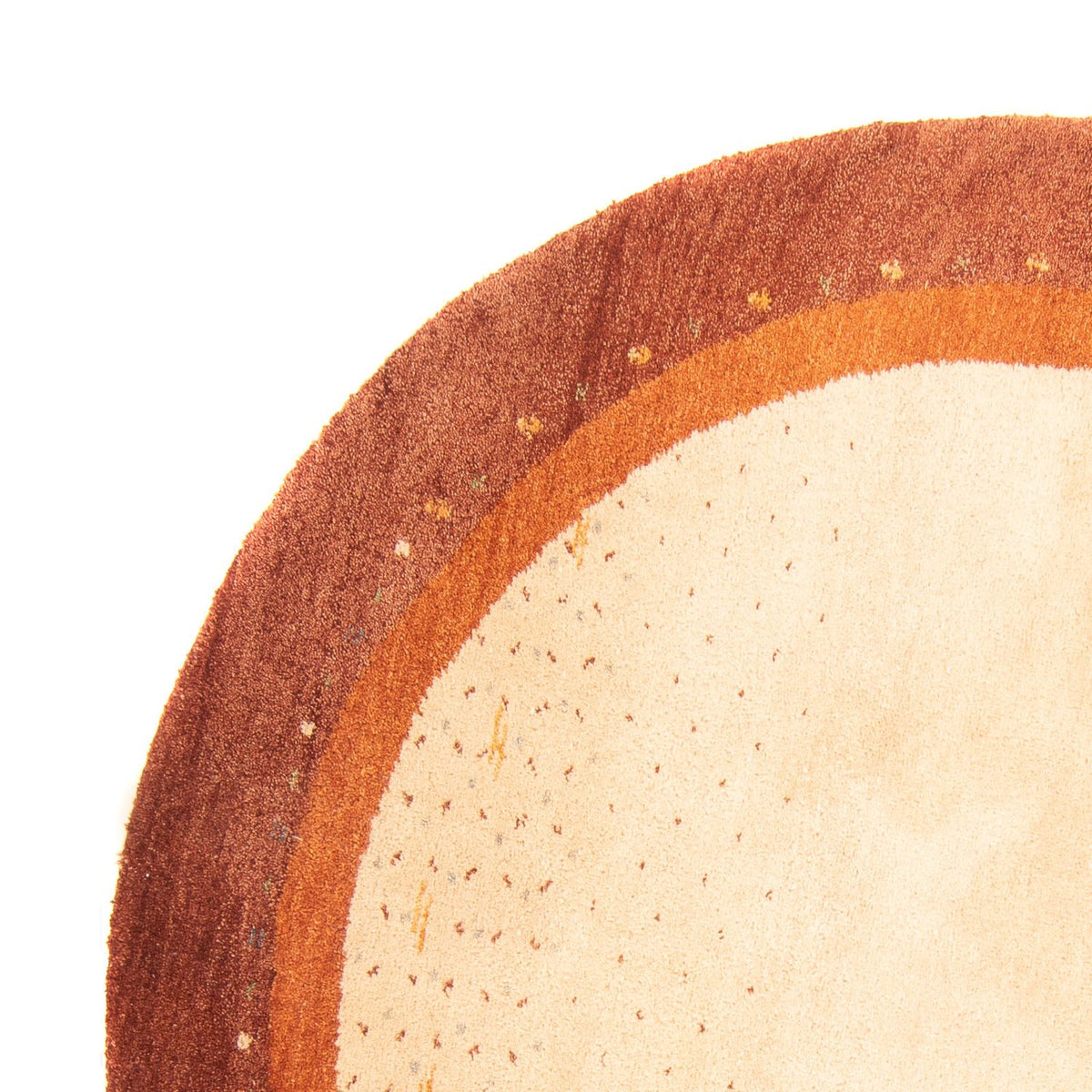 Gabbeh-tæppe - Indus rundt  - 200 x 200 cm - beige