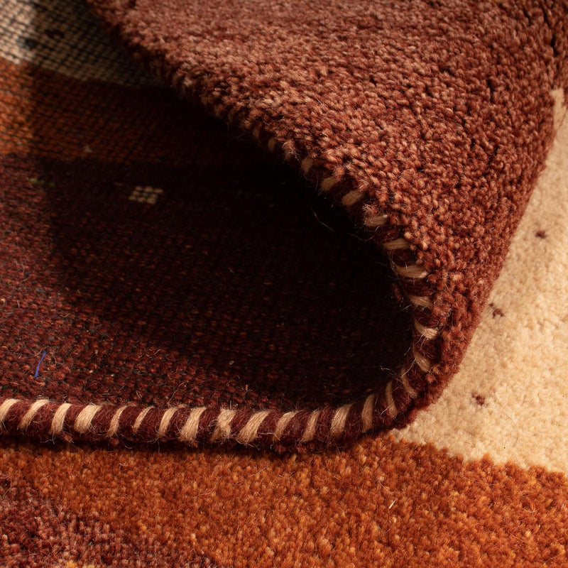 Gabbeh-tæppe - Indus rundt  - 200 x 200 cm - beige