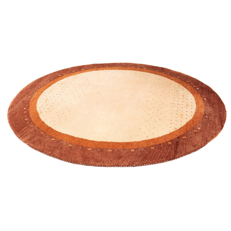 Gabbeh-tæppe - Indus rundt  - 200 x 200 cm - beige