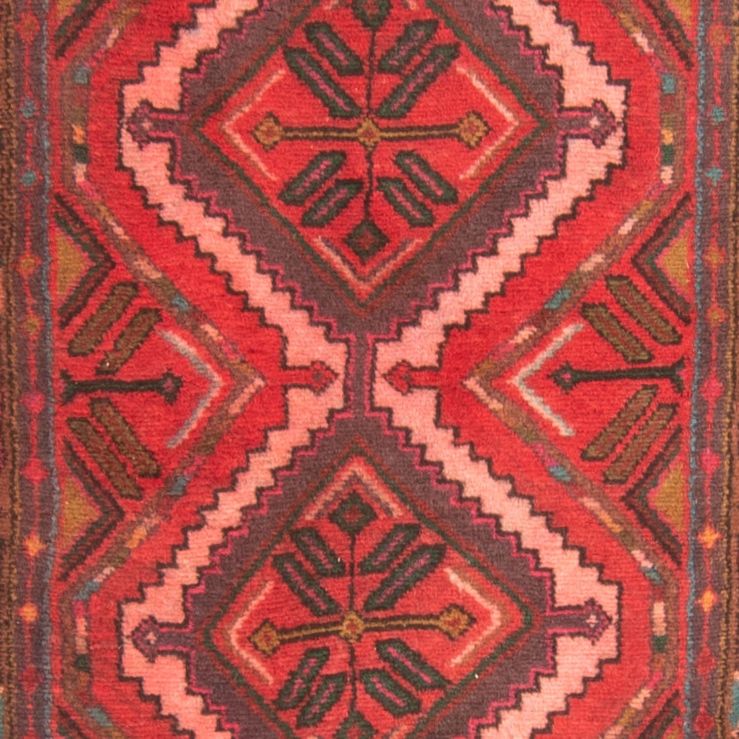 Løber Persisk tæppe - Nomadisk - 282 x 80 cm - rød