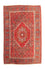 Persisk tæppe - Nomadisk - 200 x 127 cm - rød