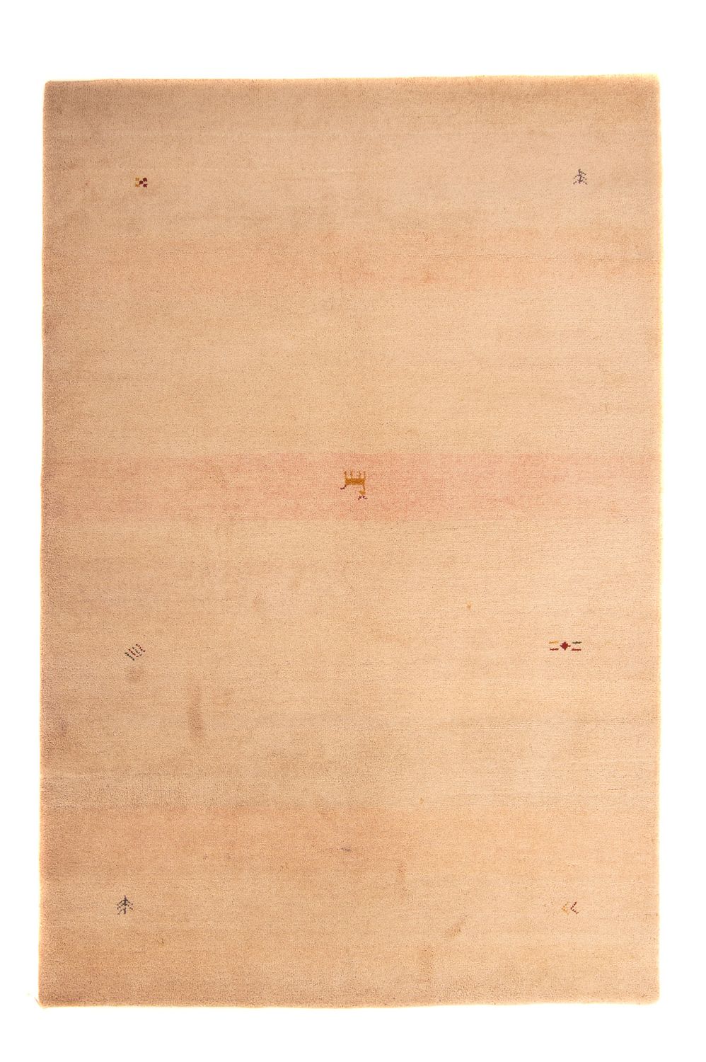 Gabbeh-tæppe - Indus - 246 x 167 cm - lys brun