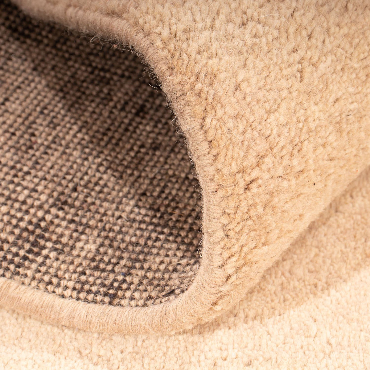 Gabbeh-tæppe - Indus - 246 x 167 cm - lys brun