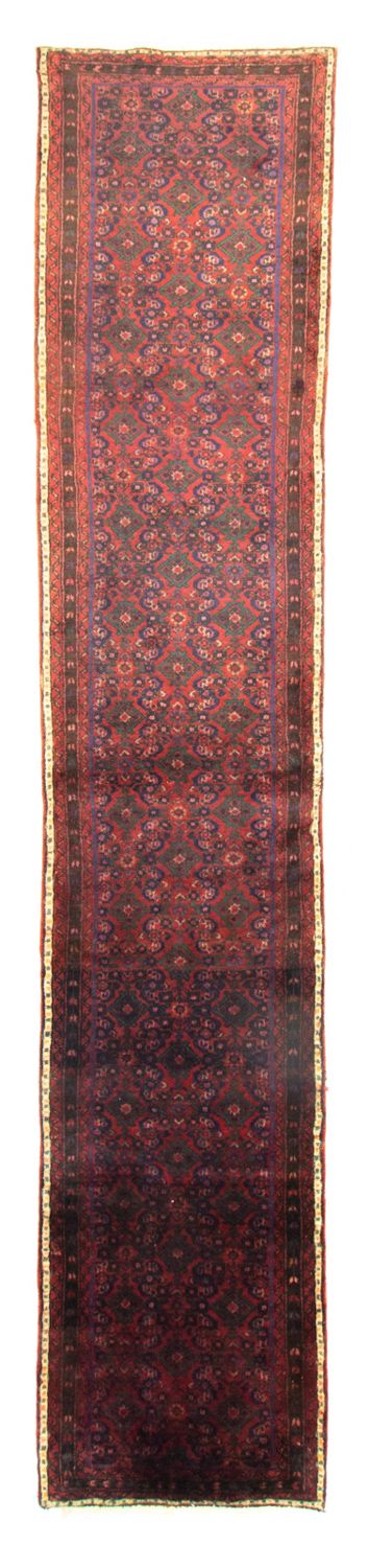 Løber Persisk tæppe - Nomadisk - 410 x 80 cm - rød