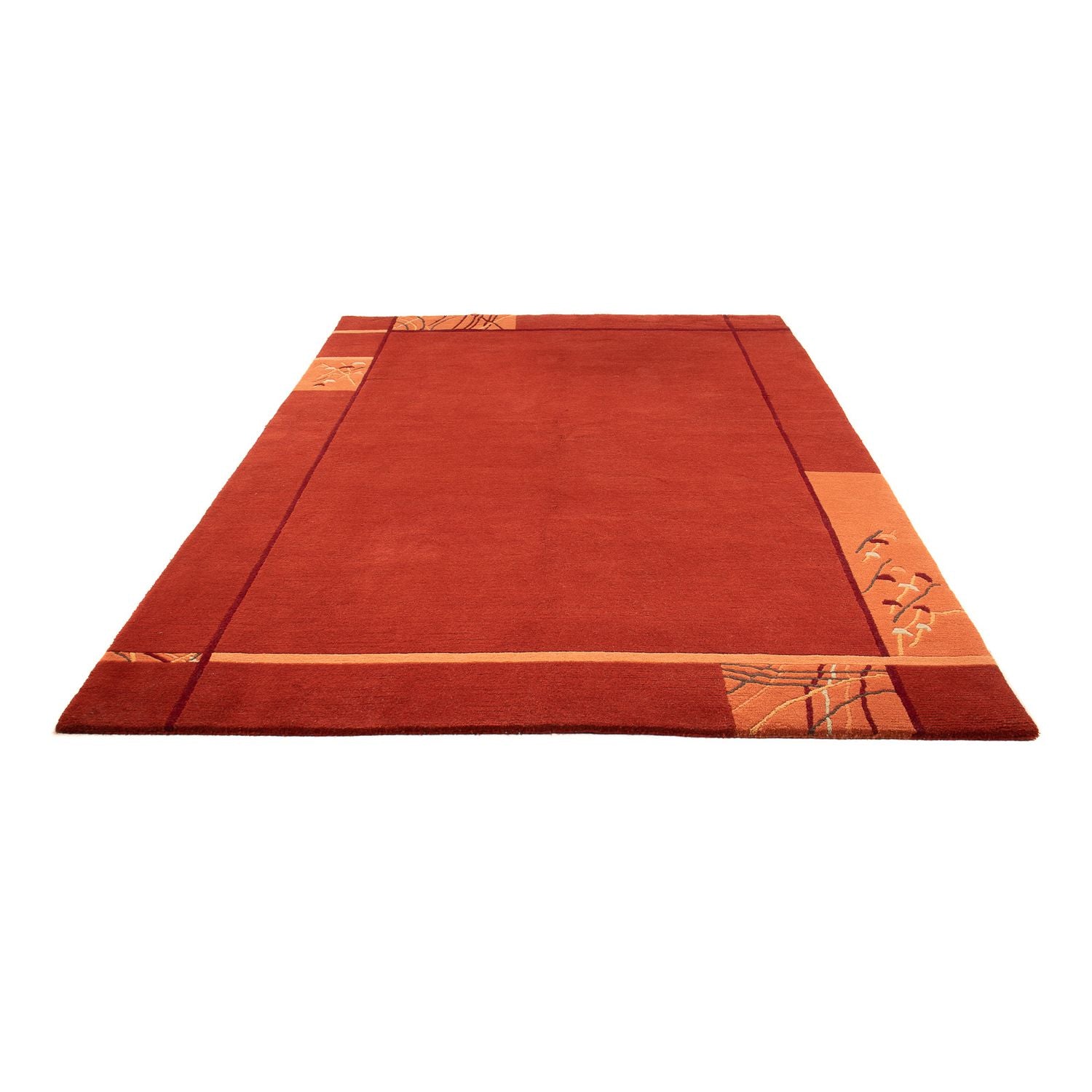 Nepal Tæppe - 293 x 205 cm - mørkerød
