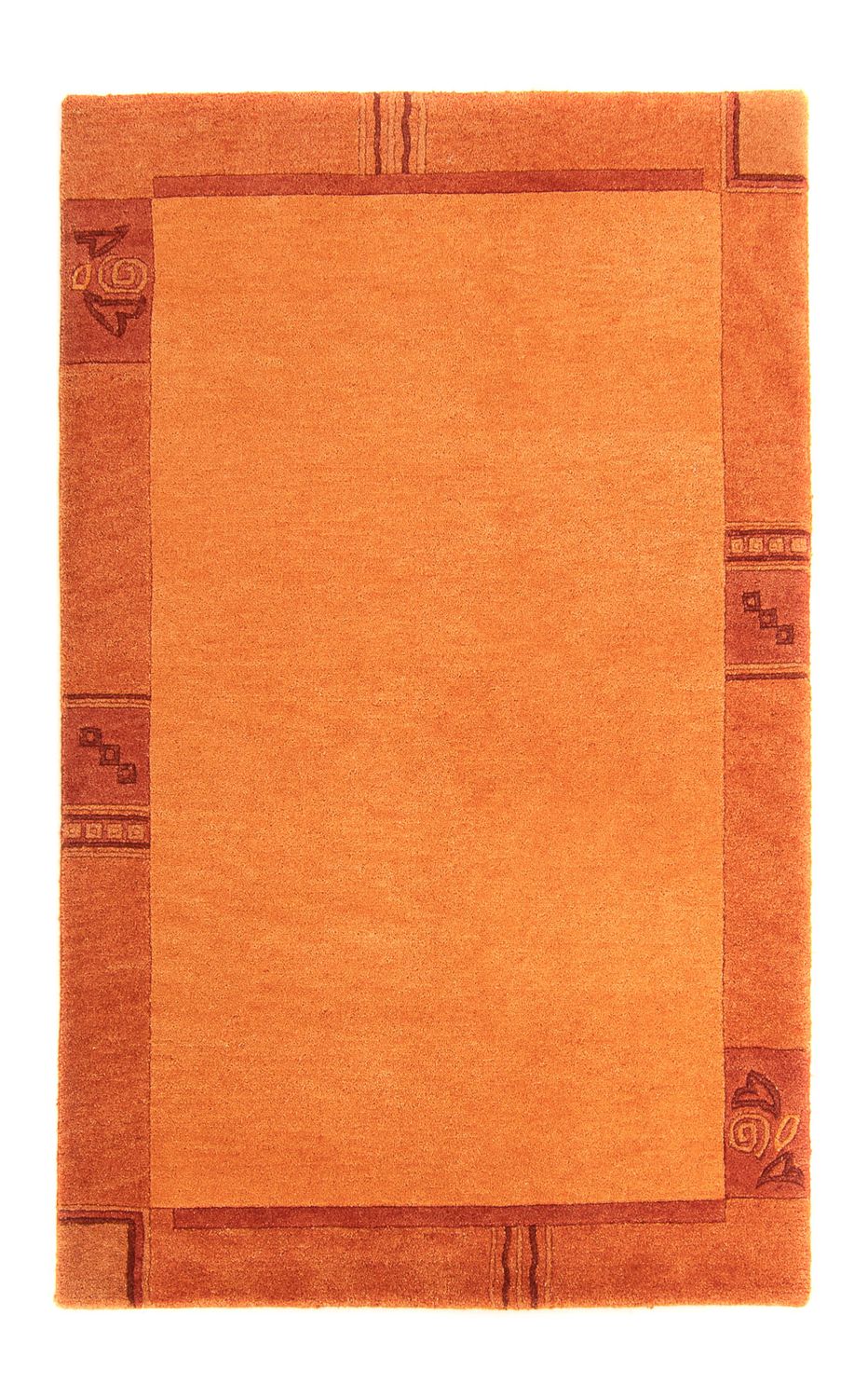 Nepal Tæppe - 180 x 117 cm - orange