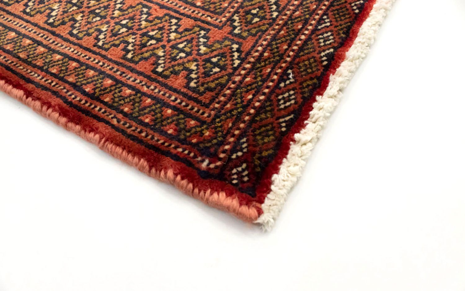 Turkaman-tæppe - 130 x 60 cm - rød
