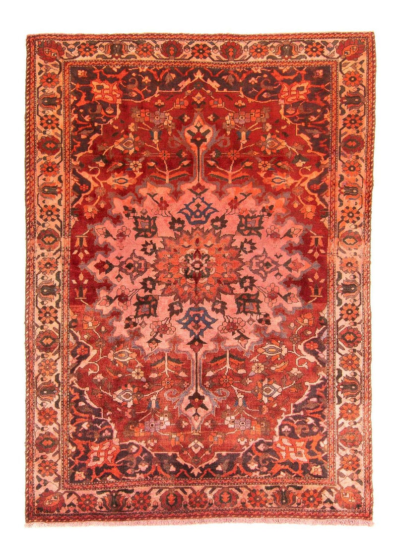 Persisk tæppe - Nomadisk - 210 x 162 cm - lysrød