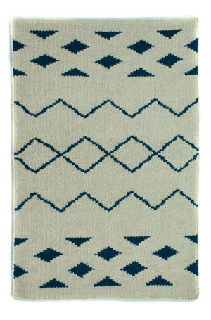 Kelim-tæppe - Trendy - 95 x 62 cm - blå