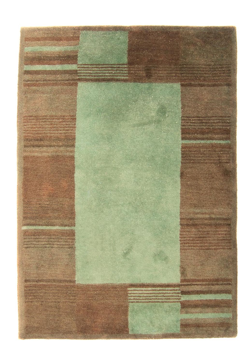 Uldtæppe - 193 x 137 cm - grøn