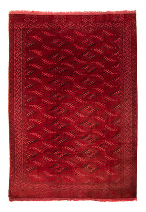 Afghansk tæppe - 323 x 279 cm - rød