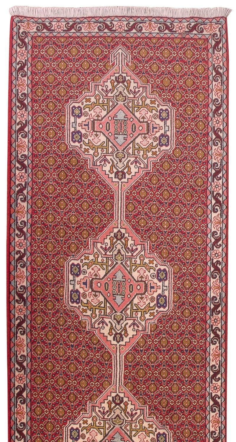 Løber Persisk tæppe - Classic - 305 x 78 cm - lysrød