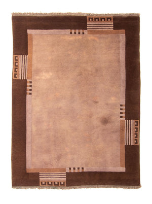 Nepal Tæppe - 193 x 142 cm - lys brun