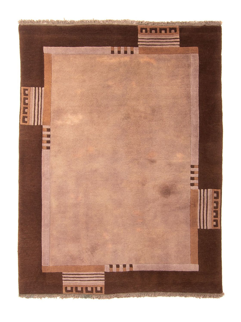 Nepal Tæppe - 193 x 142 cm - lys brun