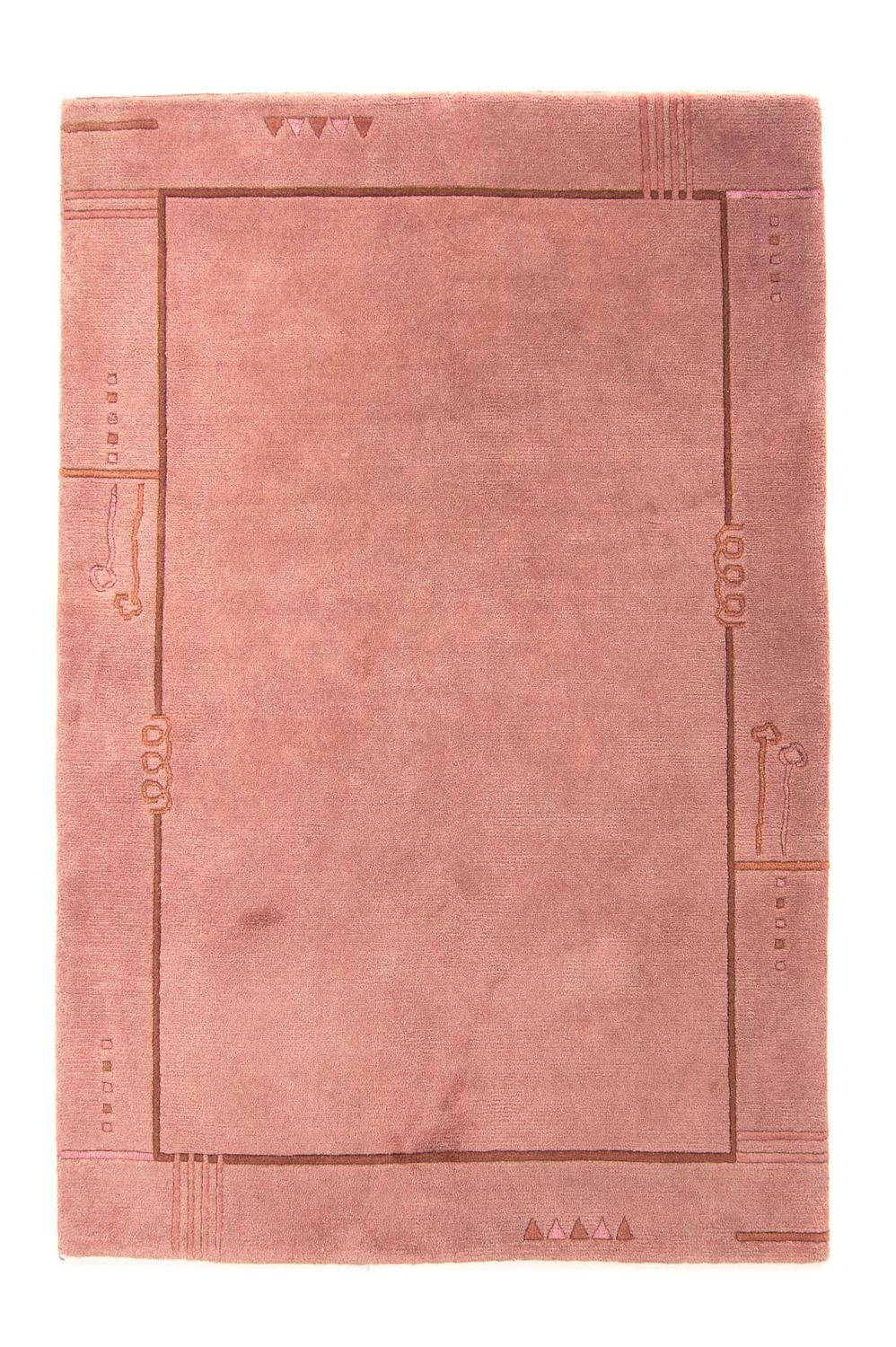 Nepal Tæppe - 223 x 160 cm - lys brun