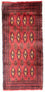 Turkaman-tæppe - 130 x 60 cm - rød