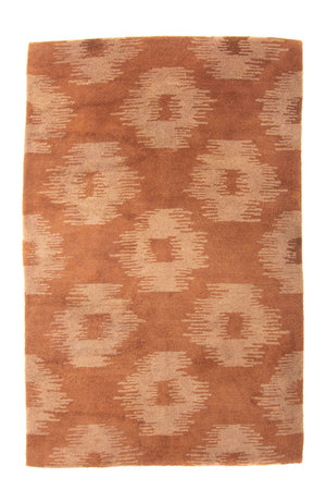 Uldtæppe - 235 x 148 cm - brun