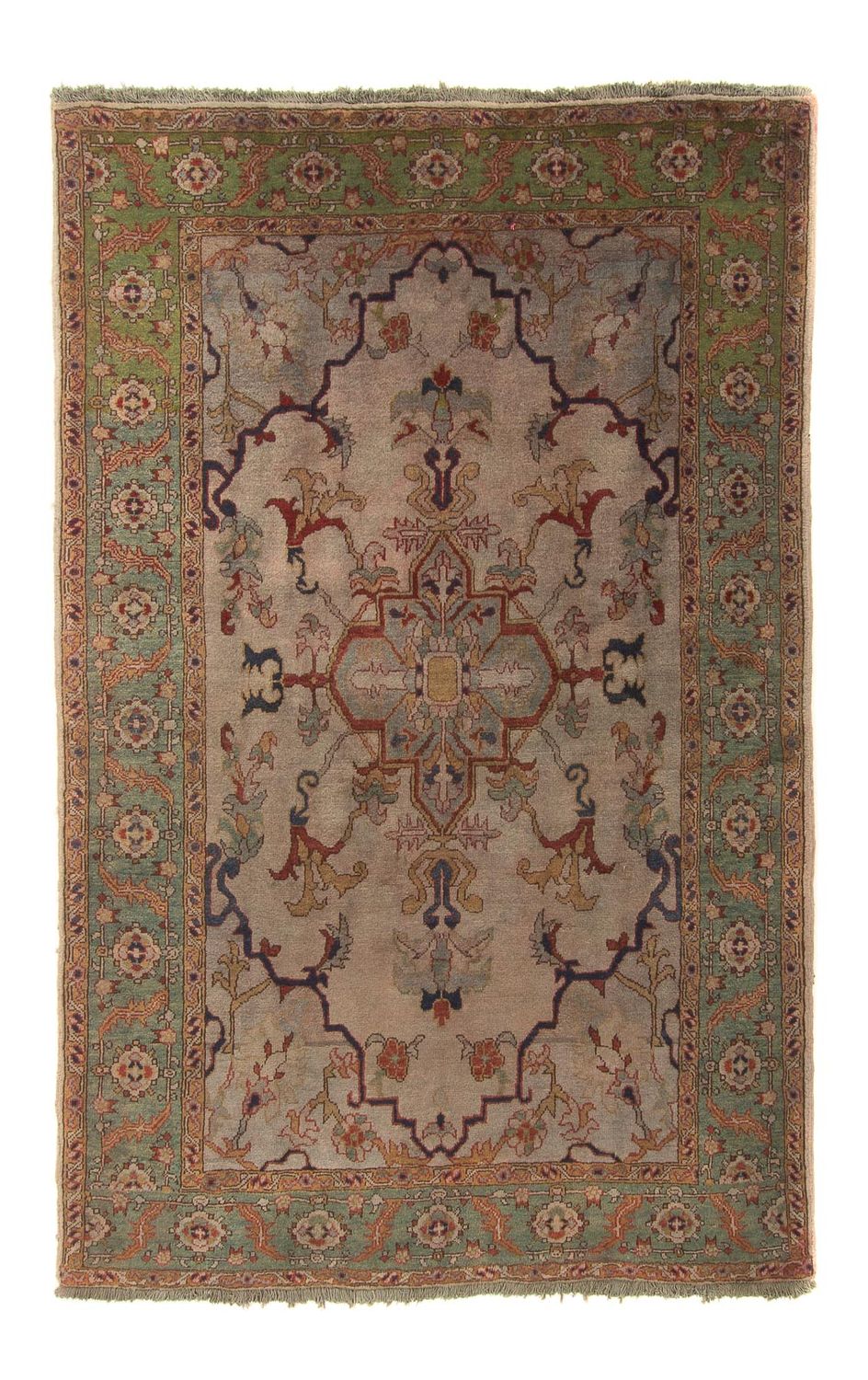 Persisk tæppe - Keshan - 220 x 160 cm - lys mocca