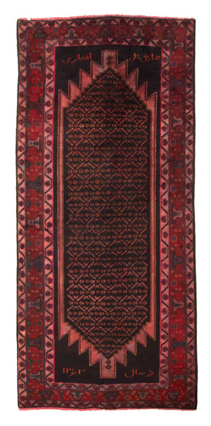 Persisk tæppe - Nomadisk - 300 x 155 cm - mørkerød