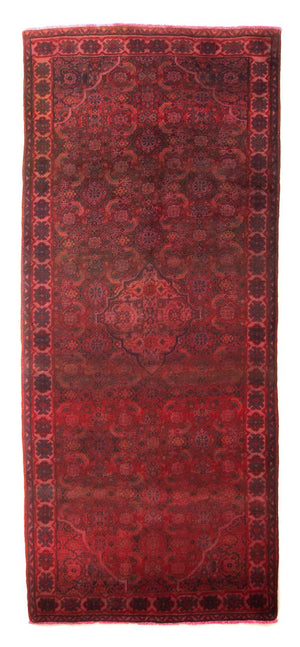 Løber Persisk tæppe - Nomadisk - 323 x 115 cm - mørkerød