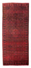 Løber Persisk tæppe - Nomadisk - 323 x 115 cm - mørkerød