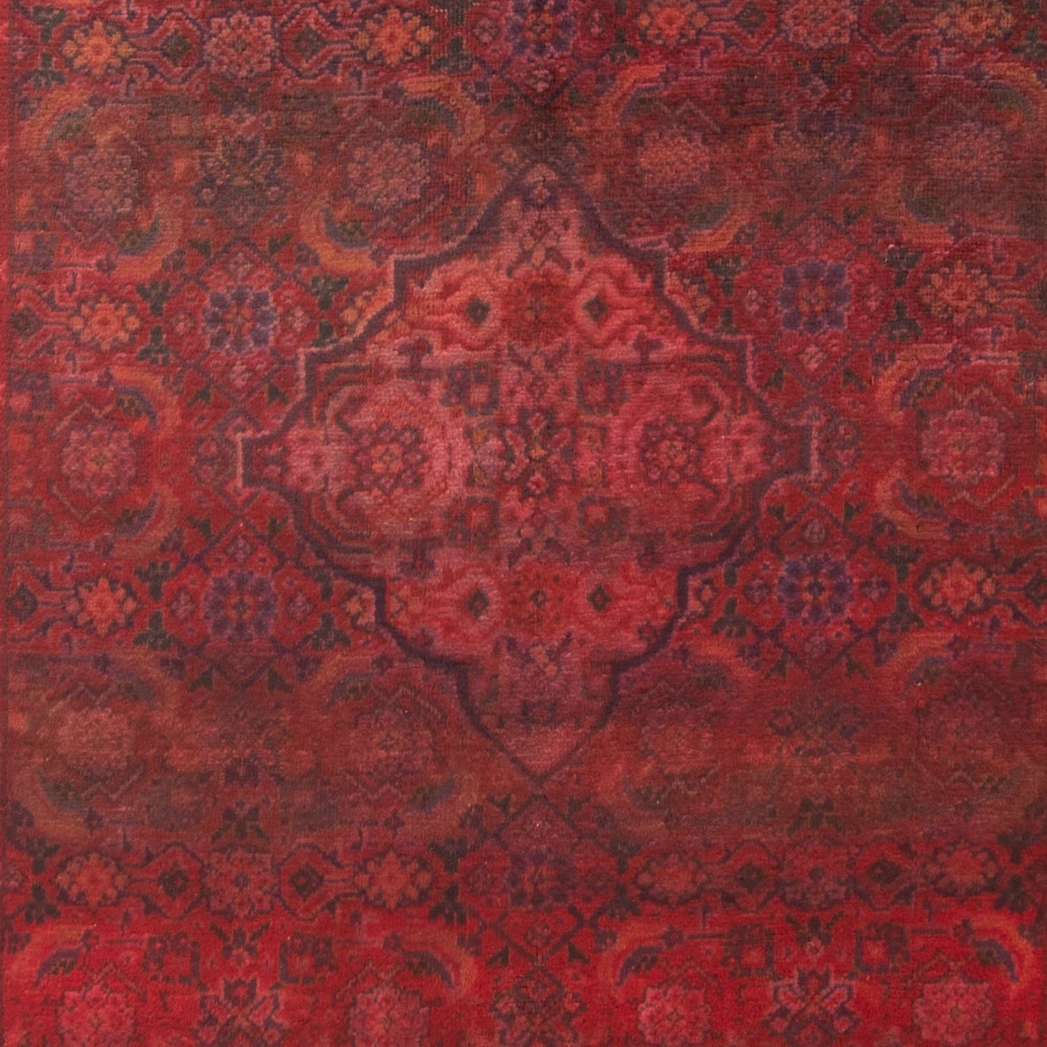 Løber Persisk tæppe - Nomadisk - 323 x 115 cm - mørkerød