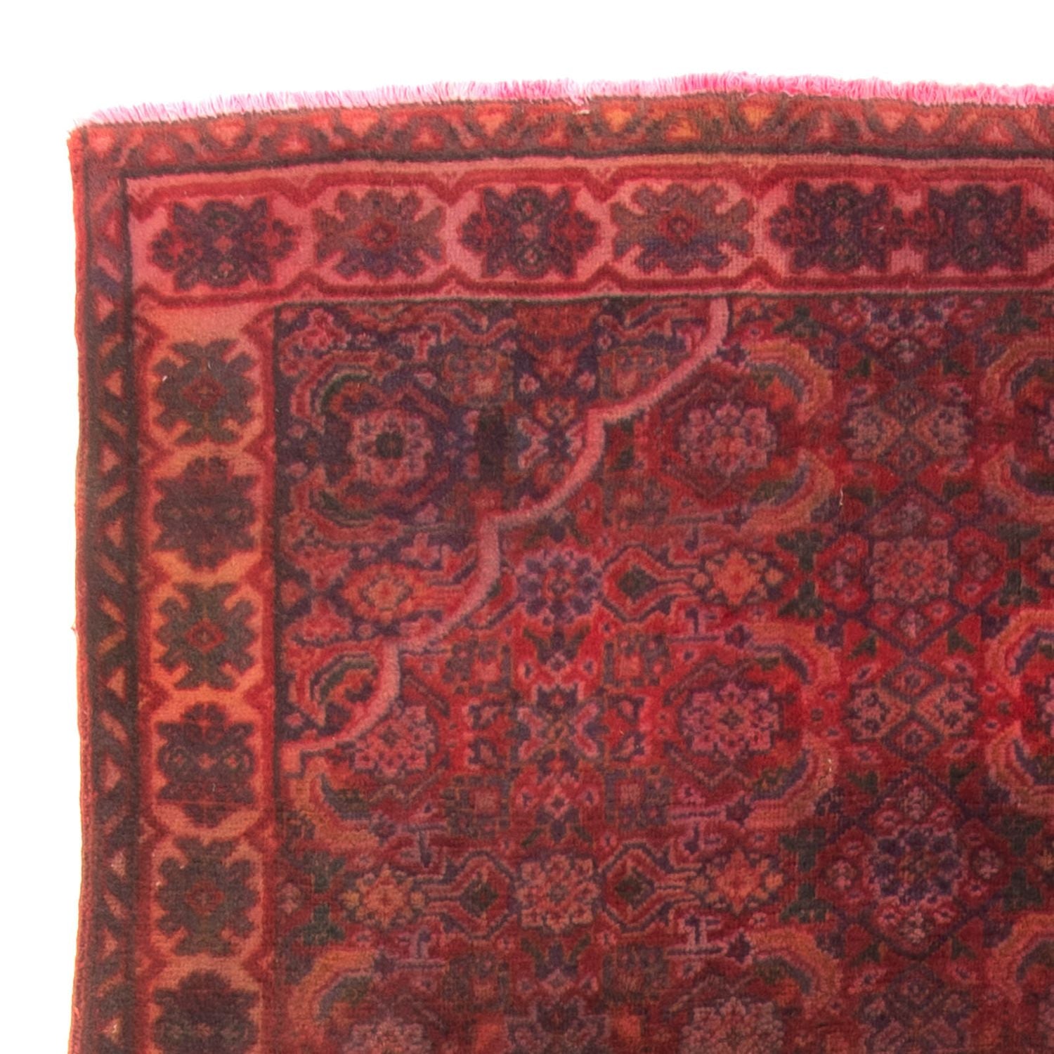 Løber Persisk tæppe - Nomadisk - 323 x 115 cm - mørkerød