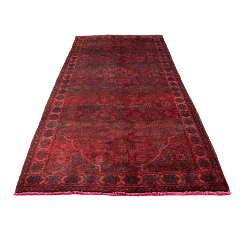Løber Persisk tæppe - Nomadisk - 323 x 115 cm - mørkerød