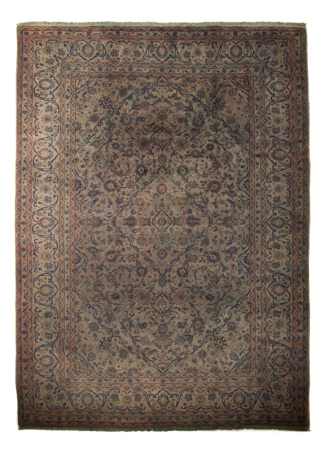 Persisk tæppe - Keshan - 350 x 250 cm - mørkebrun