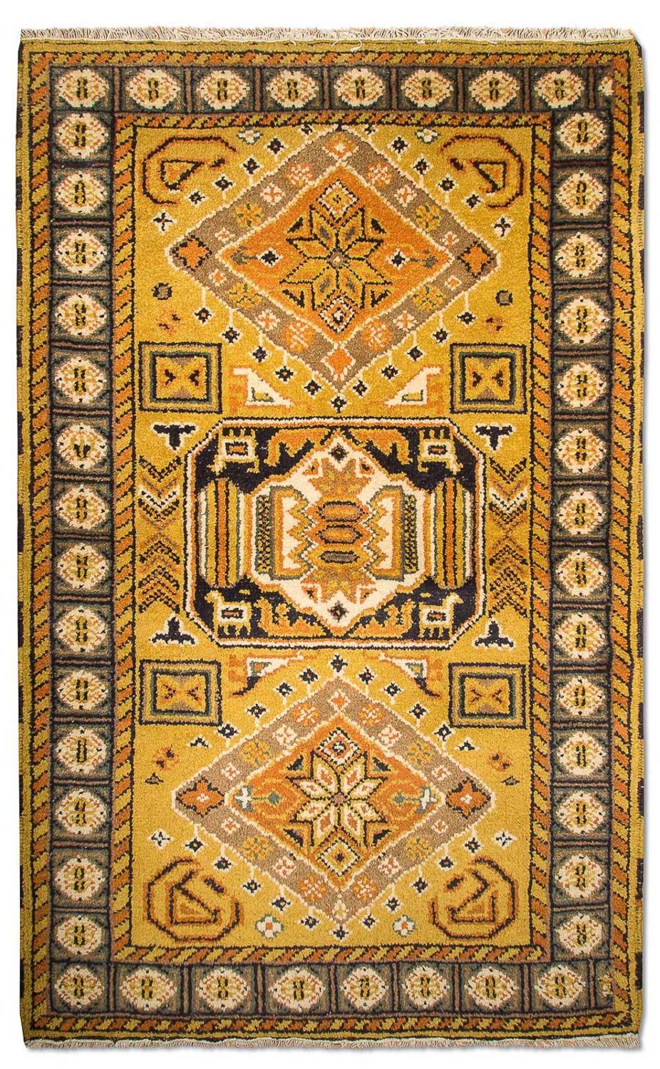 Orientalsk tæppe - 154 x 95 cm - guld