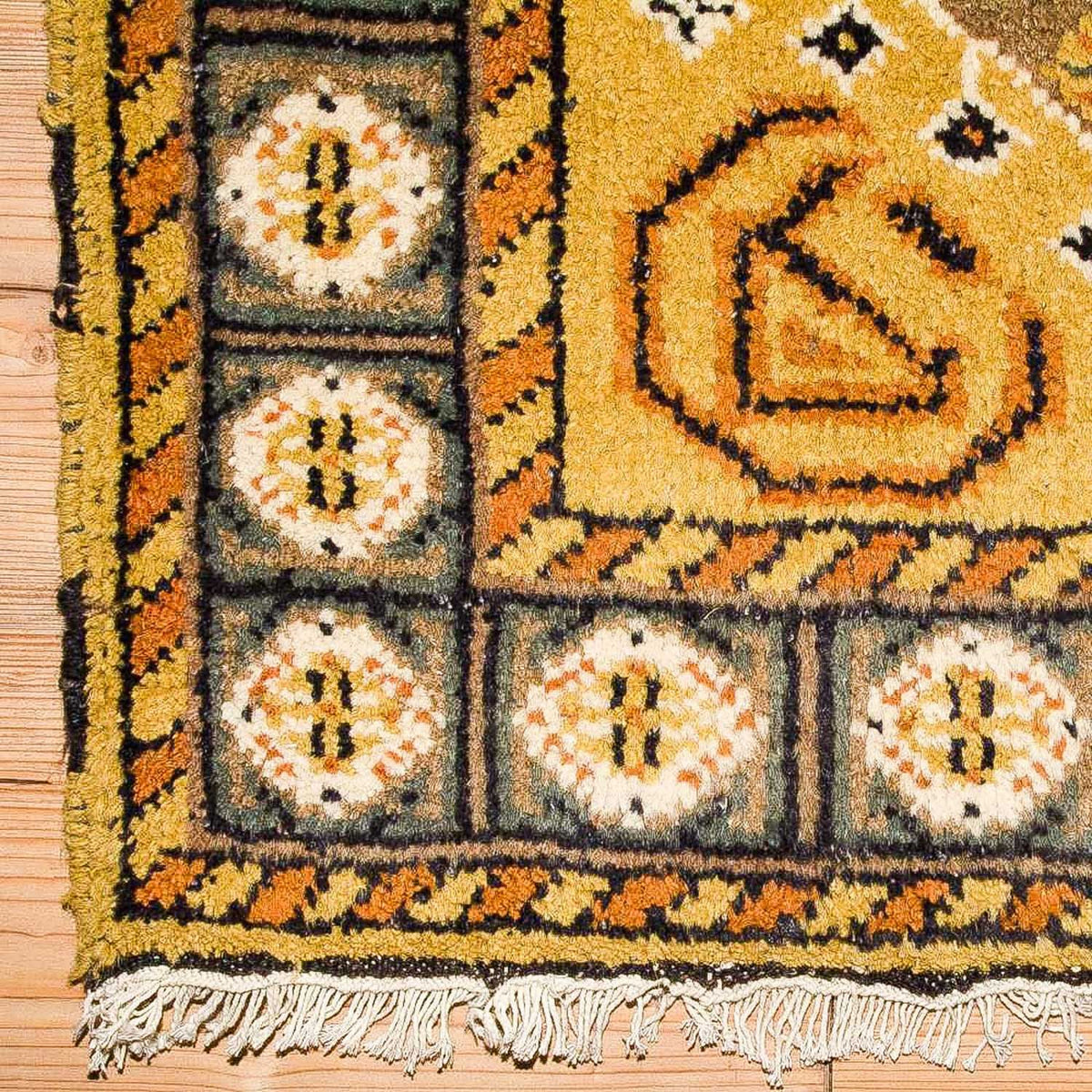 Orientalsk tæppe - 154 x 95 cm - guld