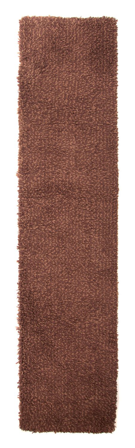 Løber Tæppe med høj pæl - 295 x 66 cm - brun