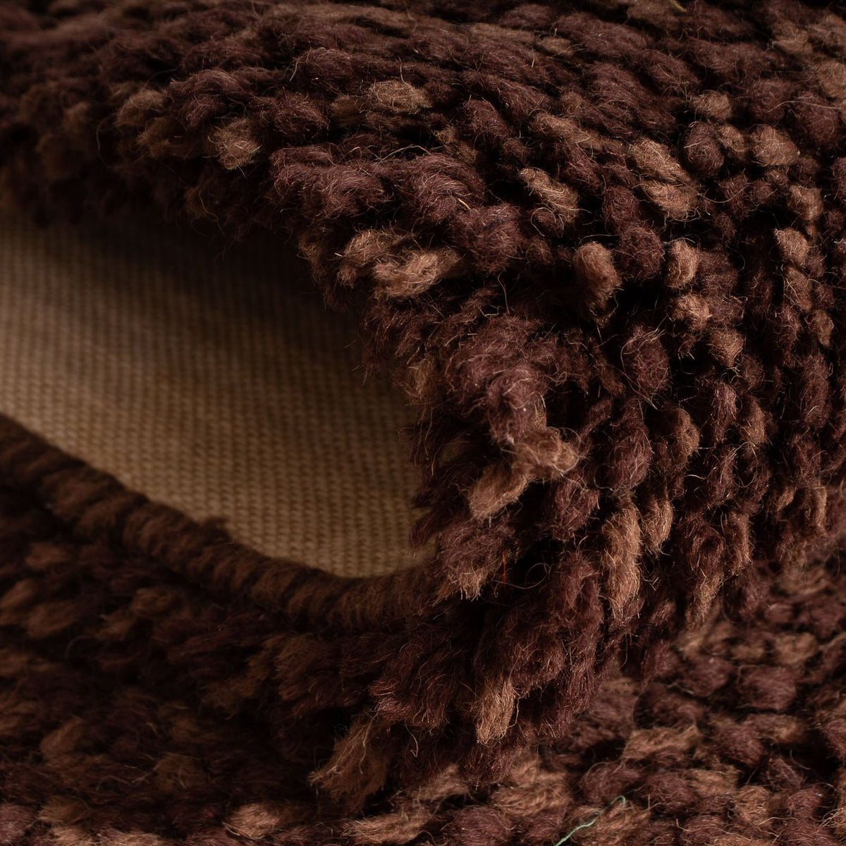 Løber Tæppe med høj pæl - 295 x 66 cm - brun