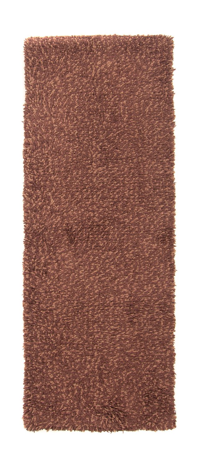 Løber Tæppe med høj pæl - 204 x 70 cm - brun