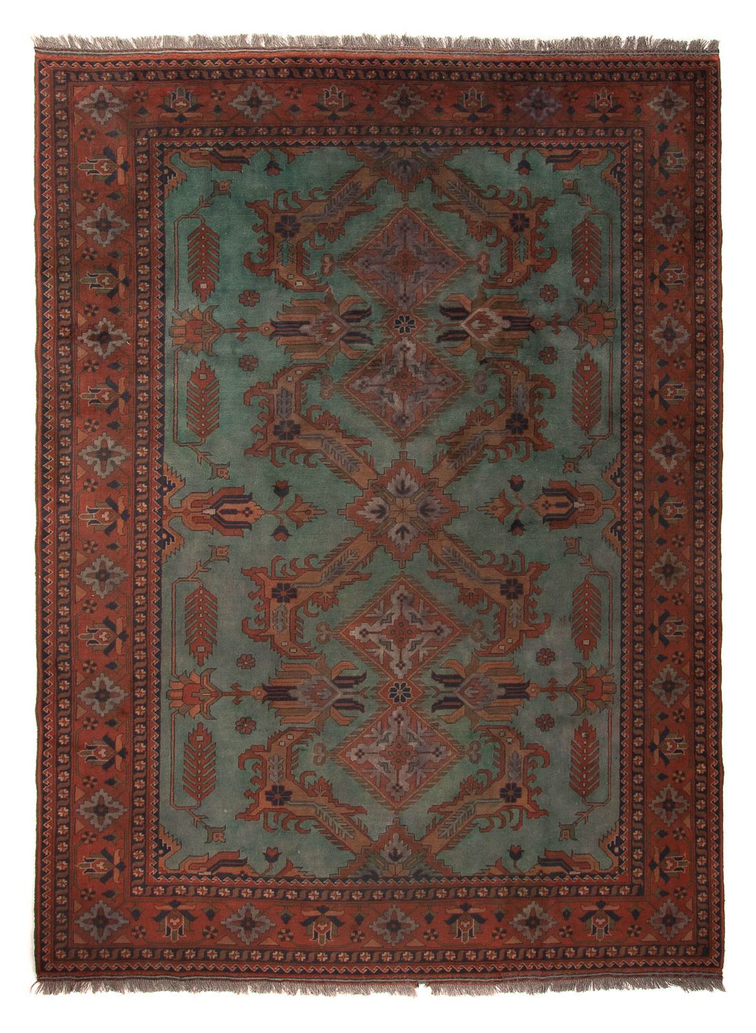 Afghansk tæppe - Hatshlu - 307 x 220 cm - brun