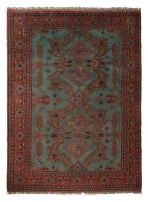 Afghansk tæppe - Hatshlu - 307 x 220 cm - brun