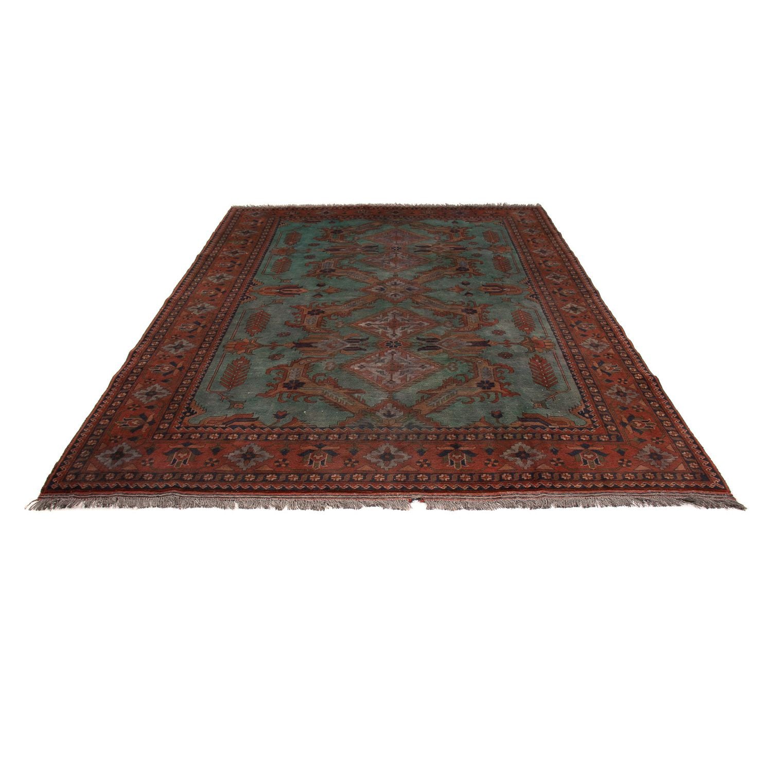 Afghansk tæppe - Hatshlu - 307 x 220 cm - brun